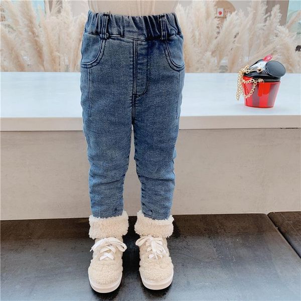 jeans toddler girls thick winter children's casual plus velvet denim pants kids solid lambswool warm trousers for girl, Blue
jeans toddler girls thick winter children's casual plus velvet denim pants kids solid lambswool warm trousers for girl, Blue