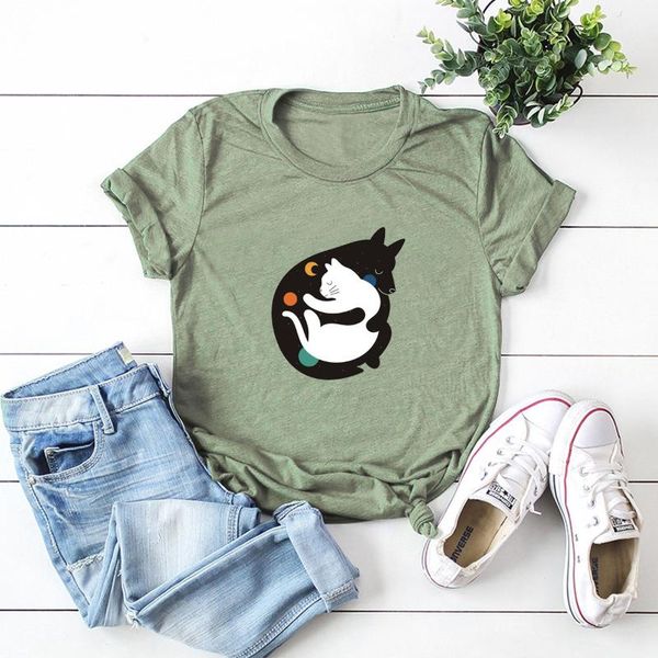 women's t-shirt women t-shirts 100% cotton graphic tees plus size short sleeve female animal cat dot hug printed shirt tee casual clot, White
women's t-shirt women t-shirts 100% cotton graphic tees plus size short sleeve female animal cat dot hug printed shirt tee casual clot, White