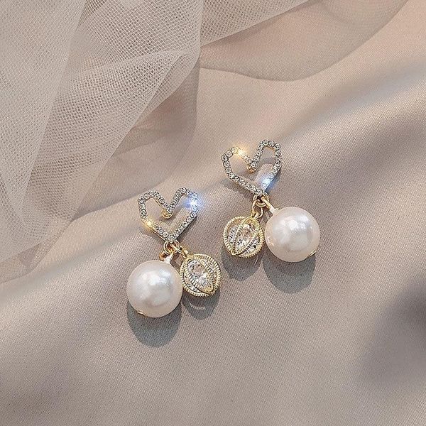 dangle & chandelier south korean fashion love pearl crystal earrings temperament female for women 2021 wholesale, Silver
dangle & chandelier south korean fashion love pearl crystal earrings temperament female for women 2021 wholesale, Silver