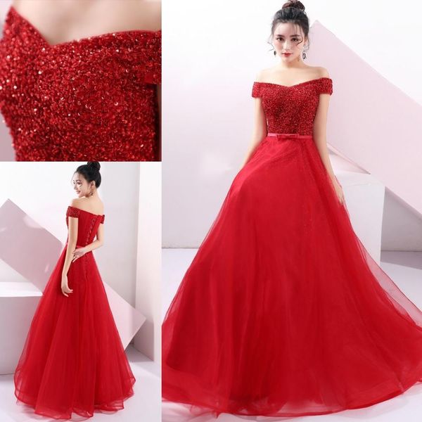 2021 new arrival luxury long evening es bling beading tulle prom party gowns crystal estido de festa 2b17, Black;red
2021 new arrival luxury long evening es bling beading tulle prom party gowns crystal estido de festa 2b17, Black;red