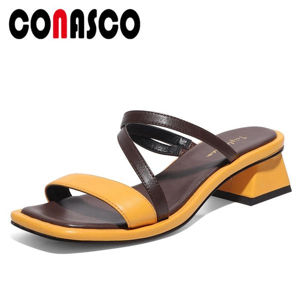 dress shoes conasco women sandals fashion concise narrow band genuine leather pumps casual high heels slippers summer woman, Black
dress shoes conasco women sandals fashion concise narrow band genuine leather pumps casual high heels slippers summer woman, Black