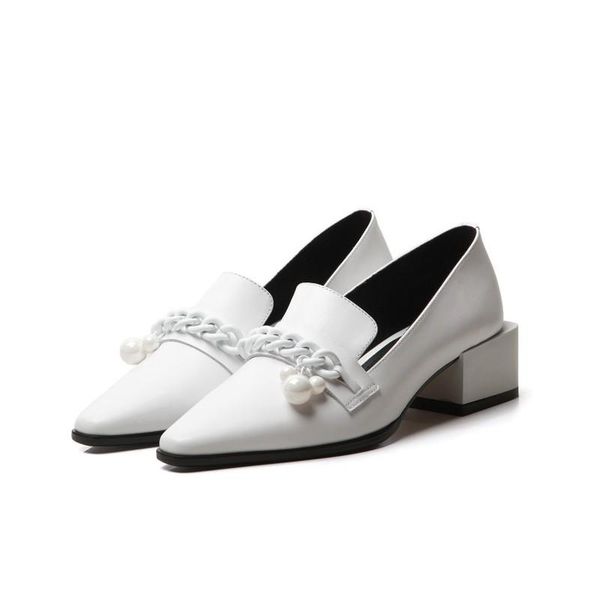 dress shoes womens pointed toe genuine leather chain beads square heel mary janes ol black white slip on wingtip d1014
dress shoes womens pointed toe genuine leather chain beads square heel mary janes ol black white slip on wingtip d1014