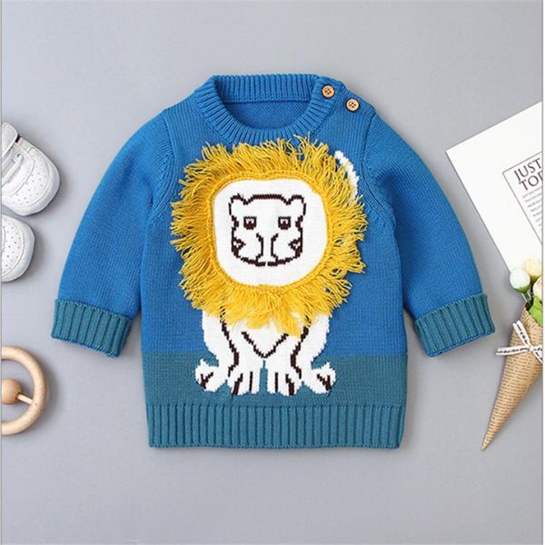 pullover toddler baby boys autumn wear warm o-neck long sleeve sweater 3d cute cartoon lion pattern little boy clothing blue
pullover toddler baby boys autumn wear warm o-neck long sleeve sweater 3d cute cartoon lion pattern little boy clothing blue