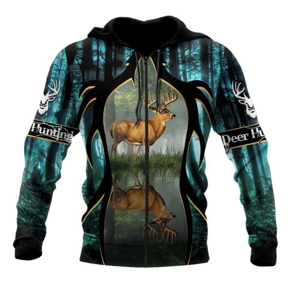 men's hoodies & sweatshirts beautiful deer hunting 3d printed zip hoodie harajuku casual sweatshirt autumn winter fashion dll05, Black
men's hoodies & sweatshirts beautiful deer hunting 3d printed zip hoodie harajuku casual sweatshirt autumn winter fashion dll05, Black