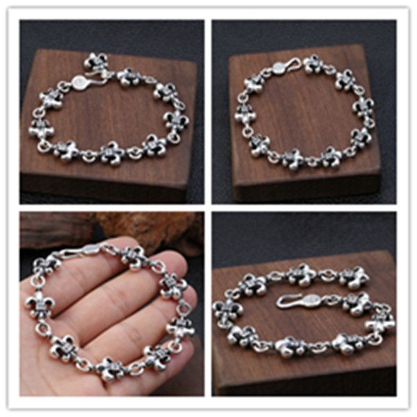 925 sterling silver anchor link chain bracelets american european antique handmade vintage designer luxury jewelry accessories gifts 01, Black
925 sterling silver anchor link chain bracelets american european antique handmade vintage designer luxury jewelry accessories gifts 01, Black