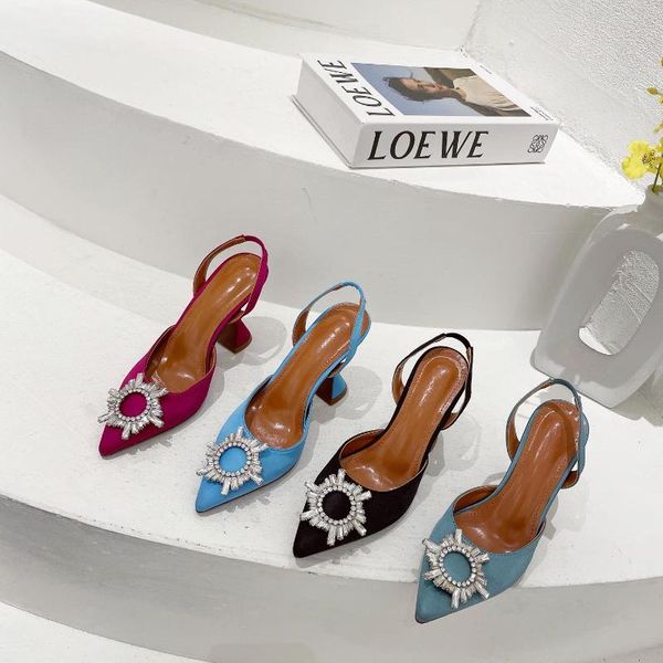 sandals 2021 summer luxury women crystal buckle designer brand slingback sandles lady plus size wedding bridal party blue shoes, Black
sandals 2021 summer luxury women crystal buckle designer brand slingback sandles lady plus size wedding bridal party blue shoes, Black