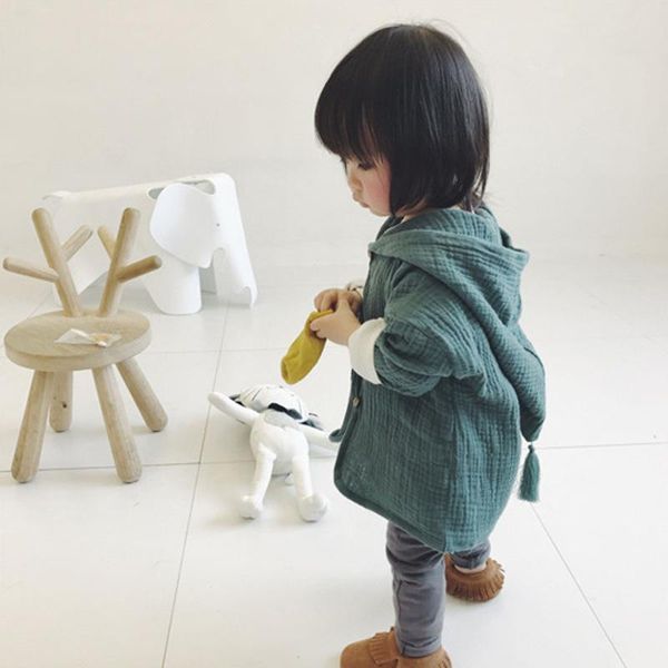 jackets spring and autumn children's cotton linen cardigan girl baby literary fan fashion tassel hooded jacket, Blue;gray
jackets spring and autumn children's cotton linen cardigan girl baby literary fan fashion tassel hooded jacket, Blue;gray