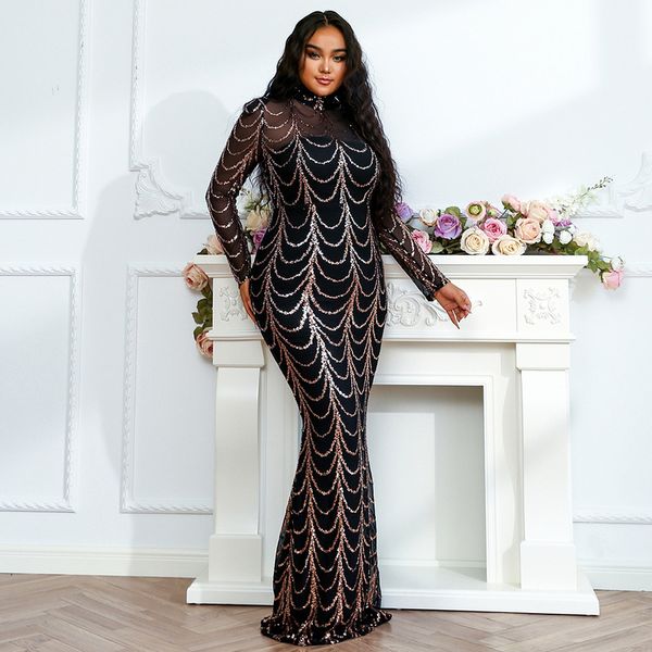 plus size mermaid evening dresses luxury sequins high neck long sleeves fashion formal party prom dress robe de mariée in stock, Black;red
plus size mermaid evening dresses luxury sequins high neck long sleeves fashion formal party prom dress robe de mariée in stock, Black;red