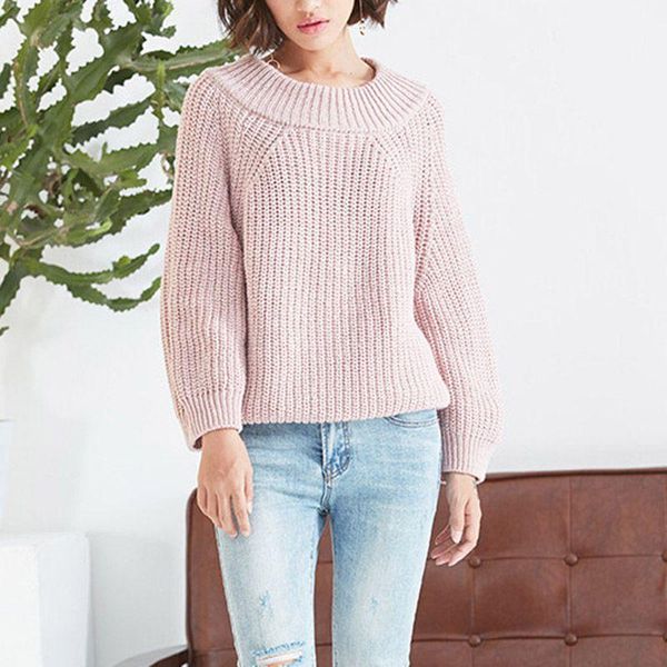 women's sweaters women fashion o-neck sweater lantern sleeve pullover 2021 spring autumn knitting, White;black
women's sweaters women fashion o-neck sweater lantern sleeve pullover 2021 spring autumn knitting, White;black