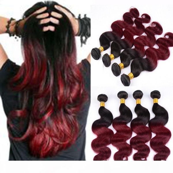 grade 7a 1b burgundy brazilian body wave virgin hair two tone ombre unprocessed remy human hair weaving double weft bundles hair extension, Black
grade 7a 1b burgundy brazilian body wave virgin hair two tone ombre unprocessed remy human hair weaving double weft bundles hair extension, Black