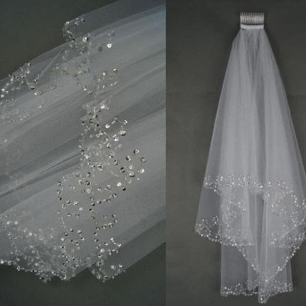 bridal veils 1.5 meters wedding veil with crystals bead edge dress accessories comb velos de novia vintage, Black
bridal veils 1.5 meters wedding veil with crystals bead edge dress accessories comb velos de novia vintage, Black