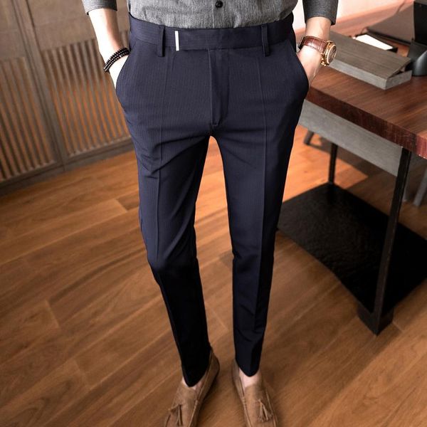 men's suits & blazers 2021 business dress pants men solid color office social formal suit casual streetwear wedding trousers pantalon h, White;black
men's suits & blazers 2021 business dress pants men solid color office social formal suit casual streetwear wedding trousers pantalon h, White;black