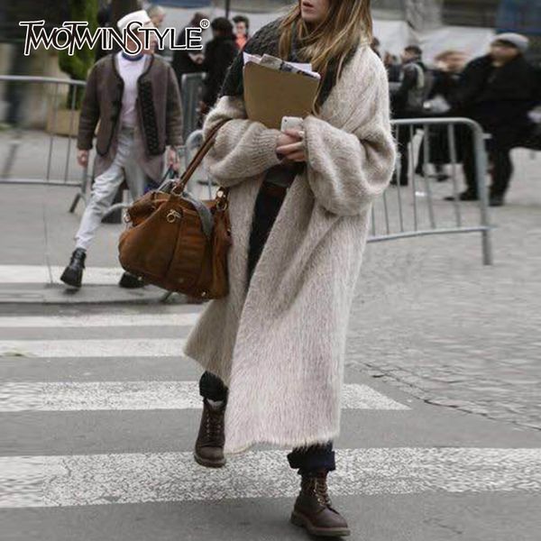twotwinstyle knitted korean women's sweaters v neck batwing sleeve warm thick female cardigans autumn fashion new clothing 210218, White;black
twotwinstyle knitted korean women's sweaters v neck batwing sleeve warm thick female cardigans autumn fashion new clothing 210218, White;black