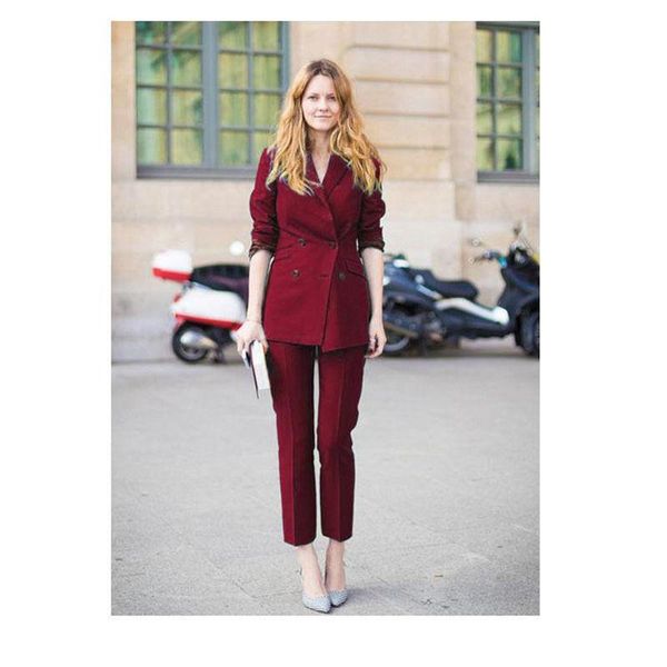 women's suits & blazers double-breasted burgundy womens designer 2 piece ladies formal business work wear suit custom made bespoke 2021, White;black
women's suits & blazers double-breasted burgundy womens designer 2 piece ladies formal business work wear suit custom made bespoke 2021, White;black