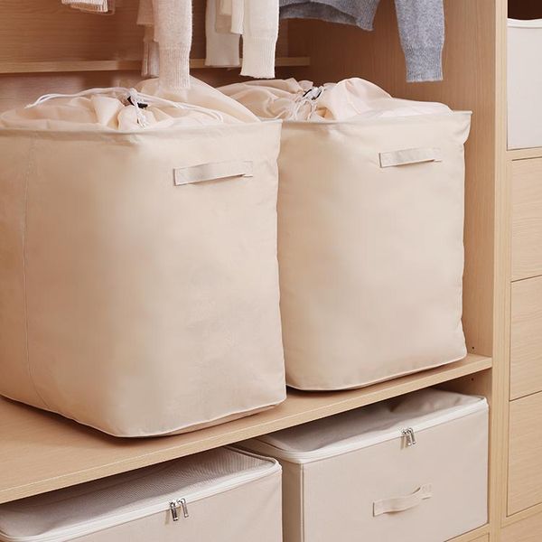 storage bags high capacity bag blanket clothes durable multifunction drawstring organizador armario home organizer dk50ob