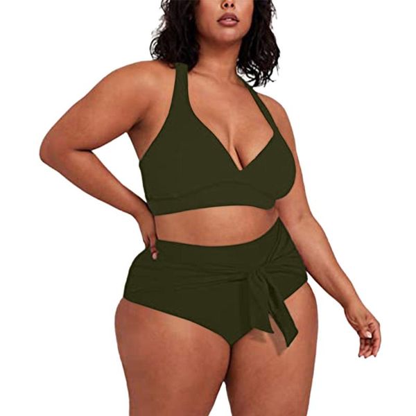 women's swimwear big size women swimsuit high waist leopard print solid womens bathing suits sunbathing for 2021, White;black
women's swimwear big size women swimsuit high waist leopard print solid womens bathing suits sunbathing for 2021, White;black