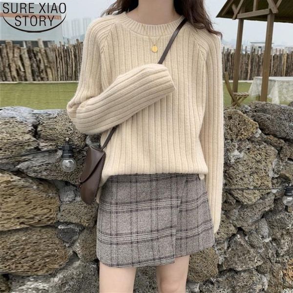 women's sweaters autumn and winter sweater women 2021 korean pullover loose solid 7 colors fashion ladies o-neck 11862, White;black
women's sweaters autumn and winter sweater women 2021 korean pullover loose solid 7 colors fashion ladies o-neck 11862, White;black