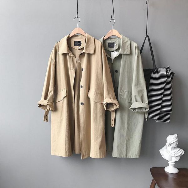 women's trench coats 2021 autumn women coat clothes khaki casaco feminino harajuku abrigo mujer office lady long femme k041, Tan;black
women's trench coats 2021 autumn women coat clothes khaki casaco feminino harajuku abrigo mujer office lady long femme k041, Tan;black