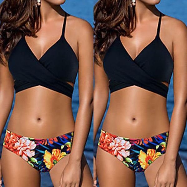 one-piece suits bikinis swimsuit woman two pieces high waisted bathing solid color floral bikini set female swimwear beachwear
one-piece suits bikinis swimsuit woman two pieces high waisted bathing solid color floral bikini set female swimwear beachwear