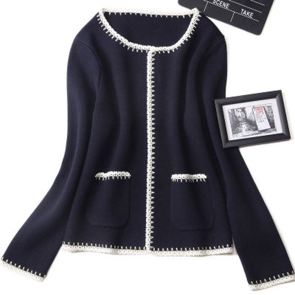 2021 new women fly cardigan nightgown around neck long sleeve all-match hit comfortable pocket ladies aq91, White;black
2021 new women fly cardigan nightgown around neck long sleeve all-match hit comfortable pocket ladies aq91, White;black