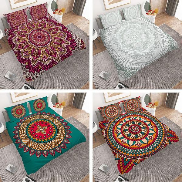 home textiles bohemian polyester fiber 3d comforter bedding sets 2/3pcs luxury boho duvet cover with pillowcase king size
home textiles bohemian polyester fiber 3d comforter bedding sets 2/3pcs luxury boho duvet cover with pillowcase king size