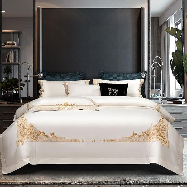 bedding sets luxury satin egyptian cotton gold embroidery set duvet cover quilt bed comforter fitted sheet pillowcases
bedding sets luxury satin egyptian cotton gold embroidery set duvet cover quilt bed comforter fitted sheet pillowcases
