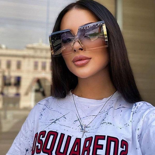 sunglasses onevan rimless square women oversized sun glasses for men luxury designer gafas de sol mujer okulary, White;black
sunglasses onevan rimless square women oversized sun glasses for men luxury designer gafas de sol mujer okulary, White;black