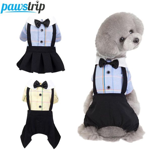 dog apparel pawstrip cute jumpsuit suit pet student uniform small clothes soft puppy skirt dress clothing for ropa perro
dog apparel pawstrip cute jumpsuit suit pet student uniform small clothes soft puppy skirt dress clothing for ropa perro