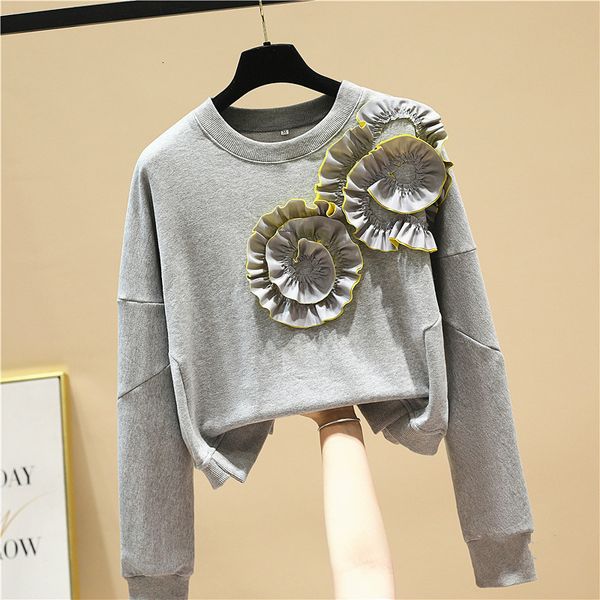 female hoodies 2021 spring new three-dimensional flower fashion sweater ladies all-combining short pullovers qog5, Black
female hoodies 2021 spring new three-dimensional flower fashion sweater ladies all-combining short pullovers qog5, Black