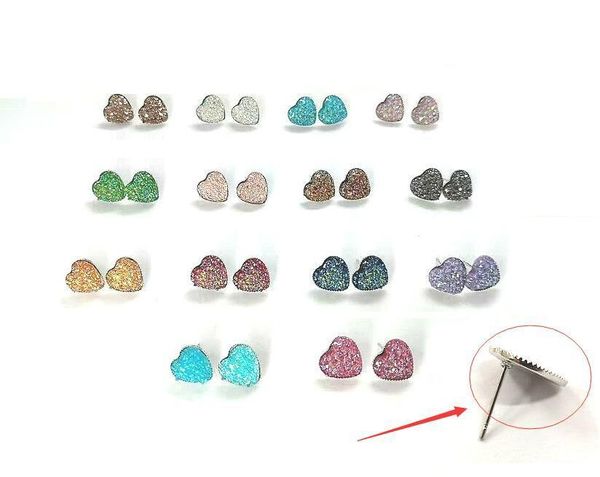 stud fashion heart 12mm resin mermaid druzy earrings stainless steel heart shaped earrings handmade stud for women jewelry, Golden;silver
stud fashion heart 12mm resin mermaid druzy earrings stainless steel heart shaped earrings handmade stud for women jewelry, Golden;silver
