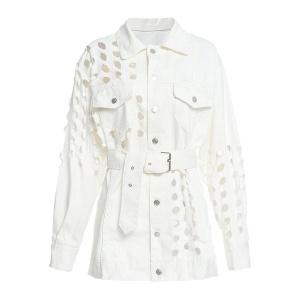 2021 autumn coat out hole project down collar women denim braso jacket chaqueta mujer u34f, White;black
2021 autumn coat out hole project down collar women denim braso jacket chaqueta mujer u34f, White;black