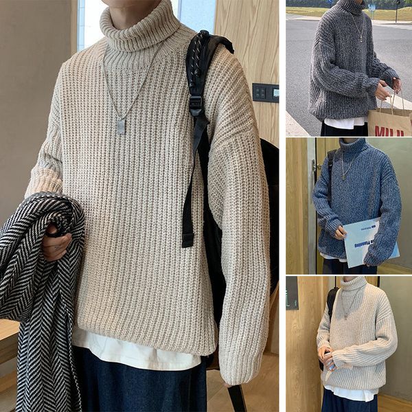 2021 new winter turtleneck warm fashion retro casual solid color knit pullovers men loose korean knitting sweaters mens clothes -3xl l2hp, White;black
2021 new winter turtleneck warm fashion retro casual solid color knit pullovers men loose korean knitting sweaters mens clothes -3xl l2hp, White;black