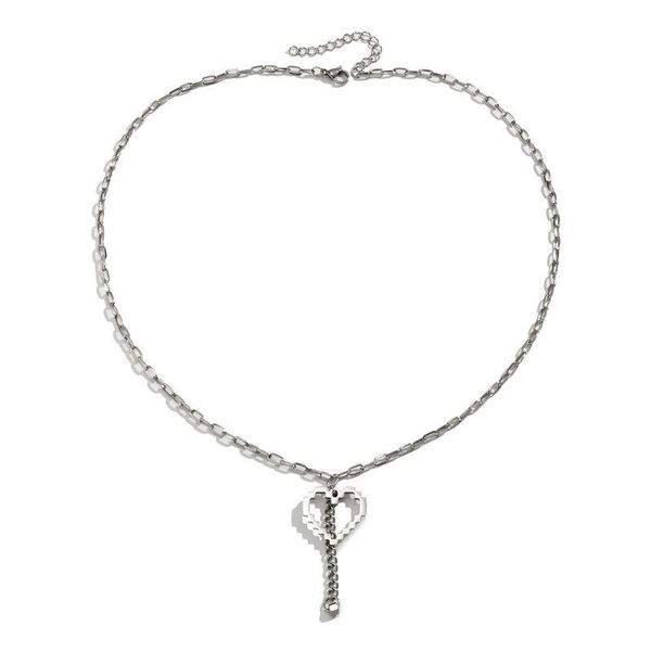 pendant necklaces potcet stainless steel mosaic love titanium necklace geometric fashion hip hop personality party jewelry, Silver
pendant necklaces potcet stainless steel mosaic love titanium necklace geometric fashion hip hop personality party jewelry, Silver