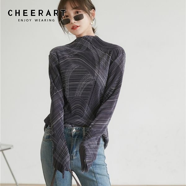 cheerart aurora line long sleeve turtleneck t shirt women fall tshirt designer clothes ladies fashion clothing 210310, White
cheerart aurora line long sleeve turtleneck t shirt women fall tshirt designer clothes ladies fashion clothing 210310, White