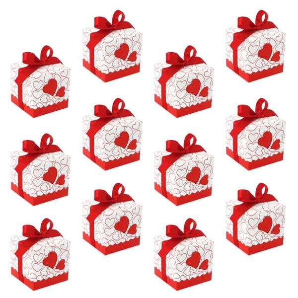 100pcs hearts pattern candy box with ribbon paper chocolate bag gift container for wedding (red)
100pcs hearts pattern candy box with ribbon paper chocolate bag gift container for wedding (red)
