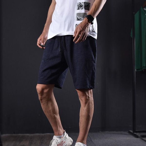 summer new loose straight sports casual shorts men 's shorts japanese style simple pure color slub cotton beach pants, White;black
summer new loose straight sports casual shorts men 's shorts japanese style simple pure color slub cotton beach pants, White;black