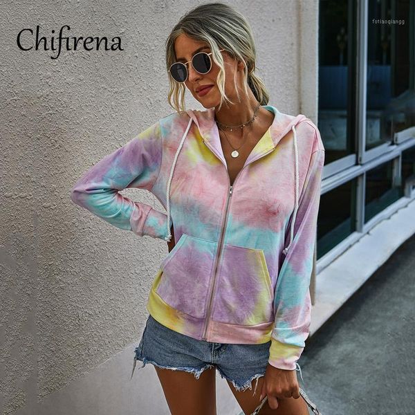 chifirena fashion autumn tie dye women coats zip drawstring casual jackets female long sleeve workout sports with hat women's, Black;brown
chifirena fashion autumn tie dye women coats zip drawstring casual jackets female long sleeve workout sports with hat women's, Black;brown