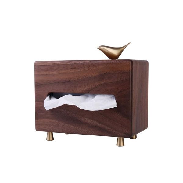 tissue boxes & napkins black walnut box golden bird decoration solid wood storage restaurant desknapkin holder
tissue boxes & napkins black walnut box golden bird decoration solid wood storage restaurant desknapkin holder
