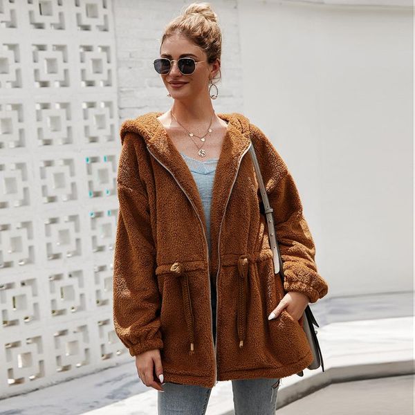 women's wool & blends 2021 autumn winter coat quality velvet overcoat women fashion thick warm outwear plus size loose casual jackets, Black
women's wool & blends 2021 autumn winter coat quality velvet overcoat women fashion thick warm outwear plus size loose casual jackets, Black