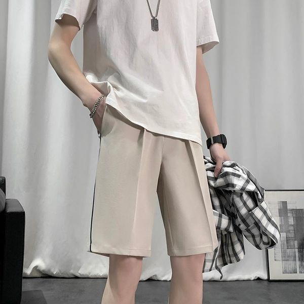 men's shorts summer thin suit slim fashion business society mens dress korean straight casual men formal clothing, White;black
men's shorts summer thin suit slim fashion business society mens dress korean straight casual men formal clothing, White;black