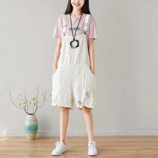 summer cool new arrival plus size strap shorts cotton and linen worn old five pants white fashion trend casual was thin jumpsuit, Black;white
summer cool new arrival plus size strap shorts cotton and linen worn old five pants white fashion trend casual was thin jumpsuit, Black;white
