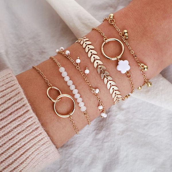 link, chain 6pcs/set bohemian gold tassel bracelets for women boho jewelry geometric leaves beads layered hand charm bracelet set, Black
link, chain 6pcs/set bohemian gold tassel bracelets for women boho jewelry geometric leaves beads layered hand charm bracelet set, Black