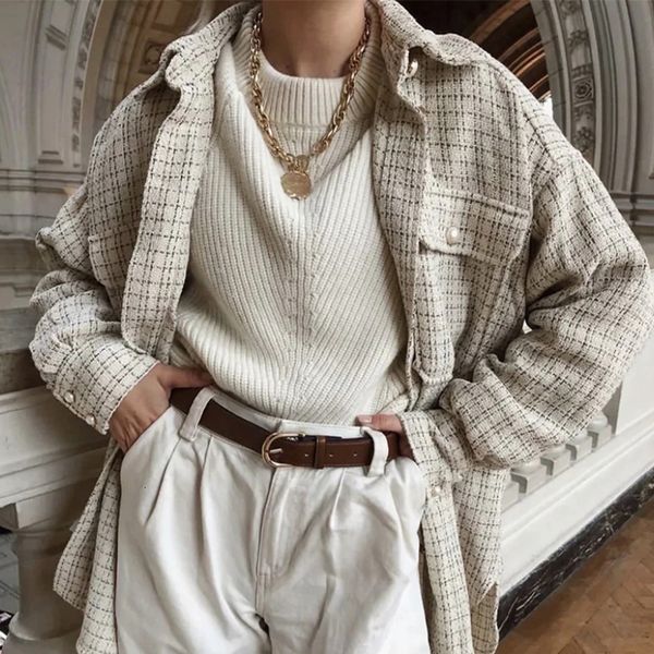 2021 vintage stylish jackets oversized cardigan woolen jacket coat pocket female chic korean women clothing ik54, Black
2021 vintage stylish jackets oversized cardigan woolen jacket coat pocket female chic korean women clothing ik54, Black