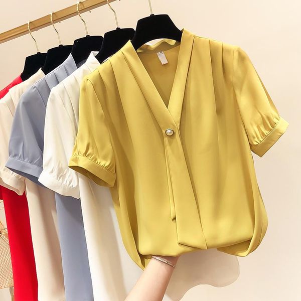 women's blouses & shirts korean style women v neck short sleeve 3xl loose yellow white red chiffon blouse shirt , 2021 womens pearls
women's blouses & shirts korean style women v neck short sleeve 3xl loose yellow white red chiffon blouse shirt , 2021 womens pearls