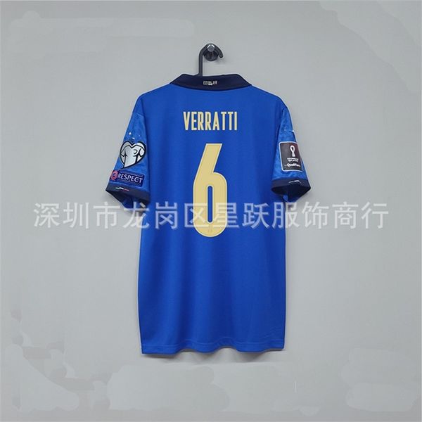 italy home jersey 20-21 season world cup preliminaries short sleeve soccer jersey for fans, Black;white
italy home jersey 20-21 season world cup preliminaries short sleeve soccer jersey for fans, Black;white