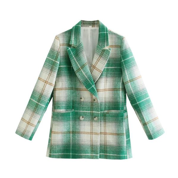 women's suits & blazers 2021 the european and american wind green grid carded extra set of 1856, White;black
women's suits & blazers 2021 the european and american wind green grid carded extra set of 1856, White;black