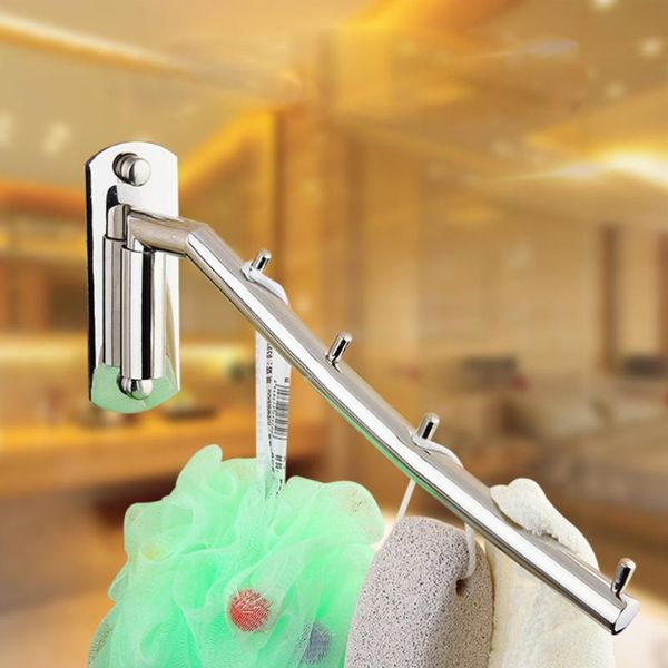hooks & rails wall mounted clothes hanger rack rotatable stainless steel organizer with swing arm holder
hooks & rails wall mounted clothes hanger rack rotatable stainless steel organizer with swing arm holder