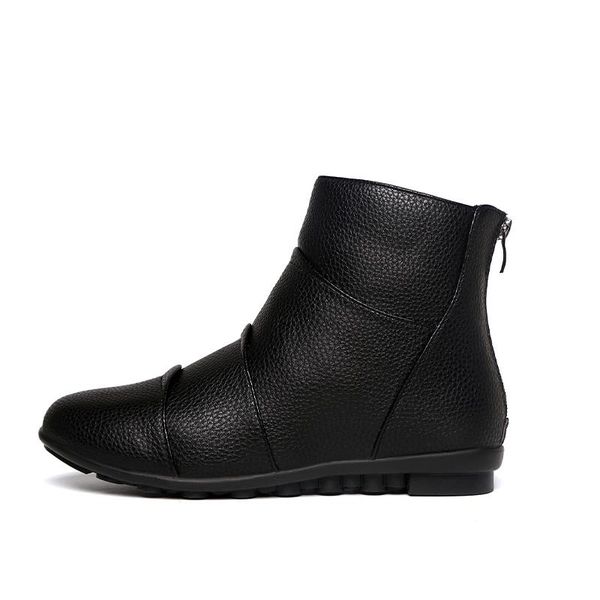 boots autumn winter female zipper flats footwear fashion woman drop women short ankle warm plush ladies shoes, Black
boots autumn winter female zipper flats footwear fashion woman drop women short ankle warm plush ladies shoes, Black