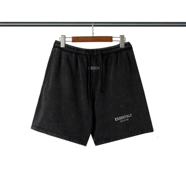 shorts double line high street washed and worn series fog essentials letter reflective casual pants, White;black
shorts double line high street washed and worn series fog essentials letter reflective casual pants, White;black