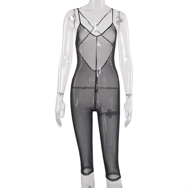 black mesh backless sheer playsuits romper party club sleeveless jumpsuits fashion outfits female playsuit, Black;white
black mesh backless sheer playsuits romper party club sleeveless jumpsuits fashion outfits female playsuit, Black;white